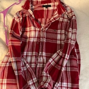 Aeropostale flannel XL, Red and White